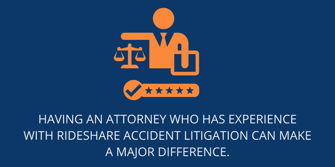 having an attorney who has experience with rideshare accident litigation can make a major difference