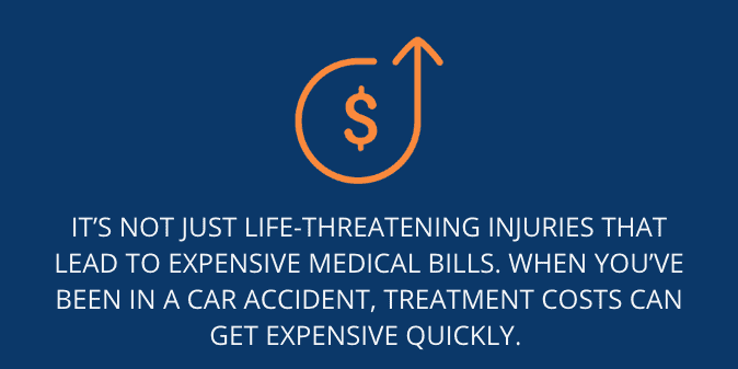 When you’ve been in a car accident, treatment costs can get expensive quickly.